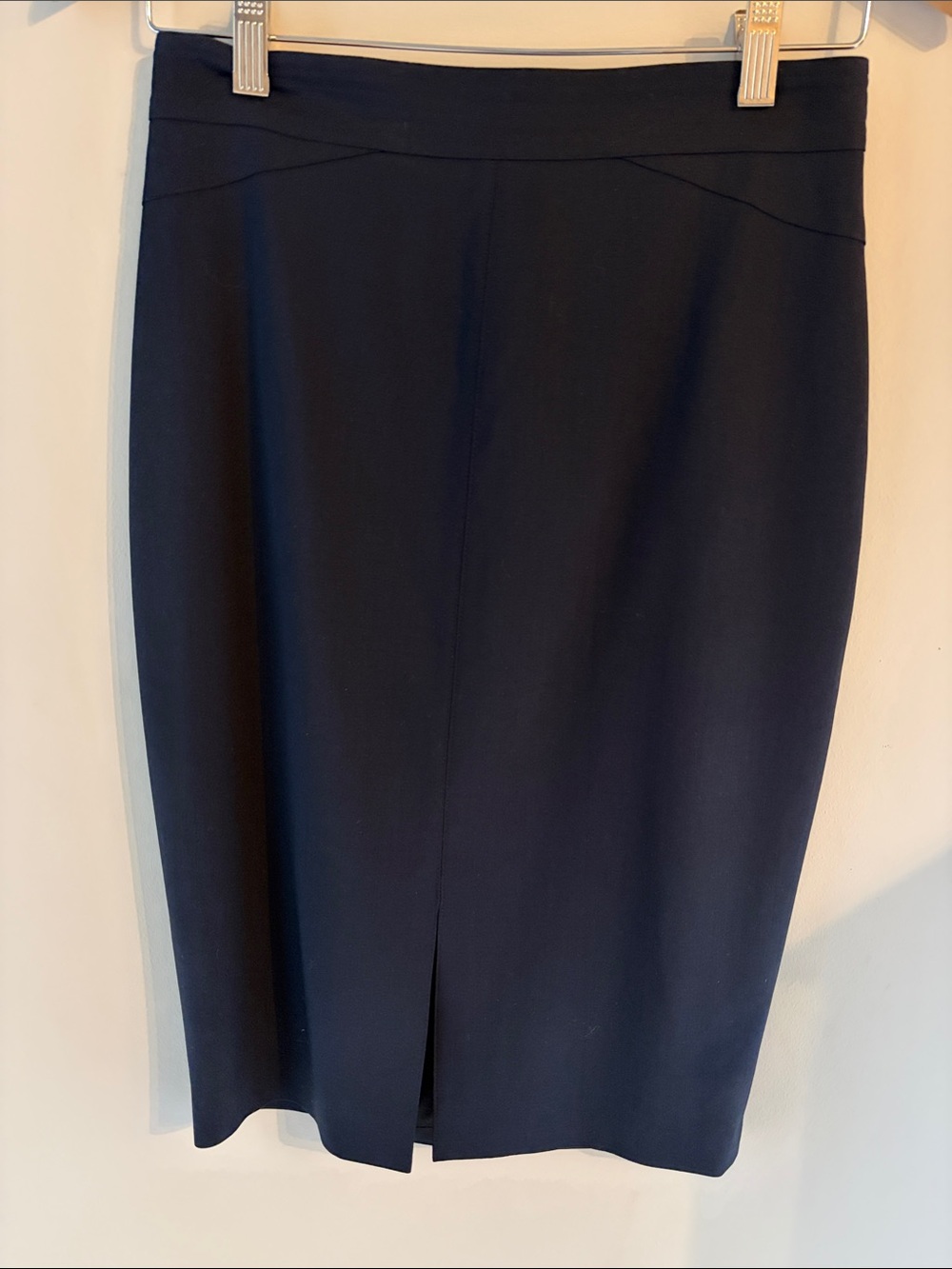 Judith & Charles Navy Pencil Skirt